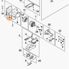 Coperchio tagliasiepi modelli HLA135 ORIGINALE STIHL FA017063400