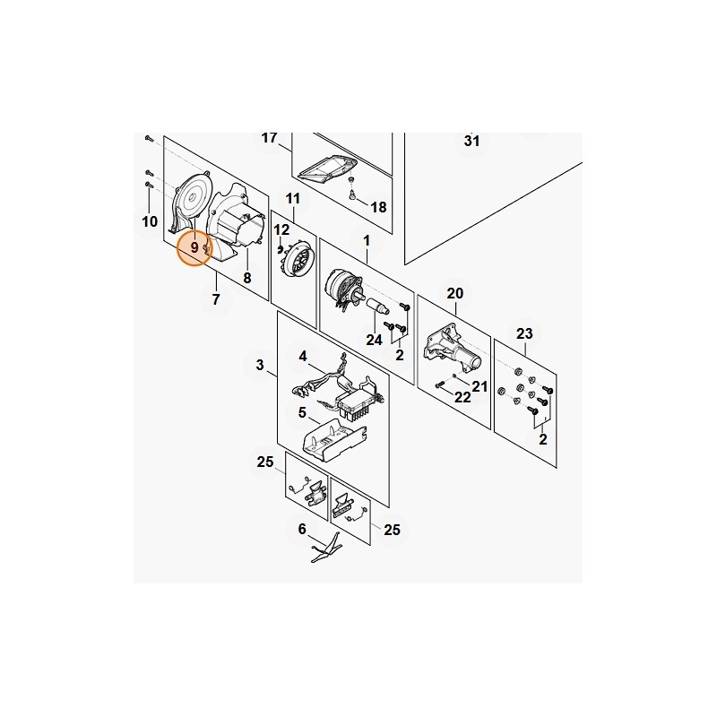 Heckenscherenabdeckung Modelle HLA135 ORIGINAL STIHL FA017063400