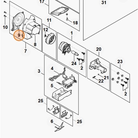 Funda para cortasetos modelos HLA135 ORIGINAL STIHL FA017063400 | Newgardenstore.eu