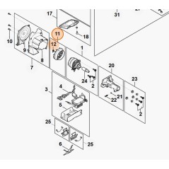 Ventilateur pour taille-haie modèles HLA135 ORIGINAL STIHL HA046003200 | Newgardenstore.eu