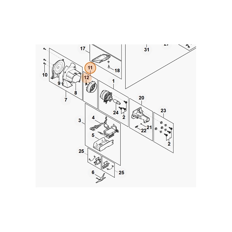 Heckenscherengebläse Modelle HLA135 ORIGINAL STIHL HA046003200