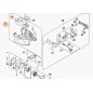 Hedge trimmer motor housing models HLA135 ORIGINAL STIHL HA046000802