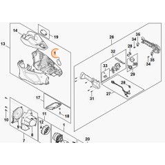 Targhetta tagliasiepi modelli HLA135 ORIGINALE STIHL HA049671500 | Newgardenstore.eu