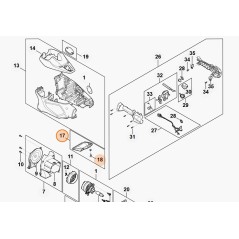 Hedge Trimmer Filter Models HLA135 ORIGINAL STIHL FA010801900