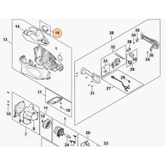 Hedge trimmer cover models HLA135 ORIGINAL STIHL FA018208000