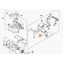 Faisceaux de câbles pour taille-haies modèles HLA135 ORIGINAL STIHL FA014302220