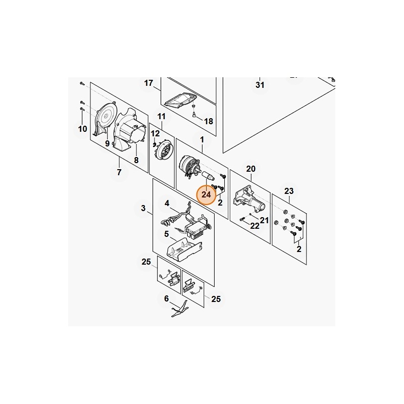 Conductor de cortasetos modelos HLA135 ORIGINAL STIHL FA017644200