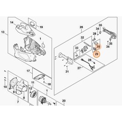 Heckenscherenschalter Modelle HLA135 ORIGINAL STIHL 48674300501