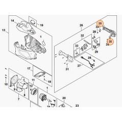 Collier de serrage pour taille-haie modèles HLA135 ORIGINAL STIHL FA017904700