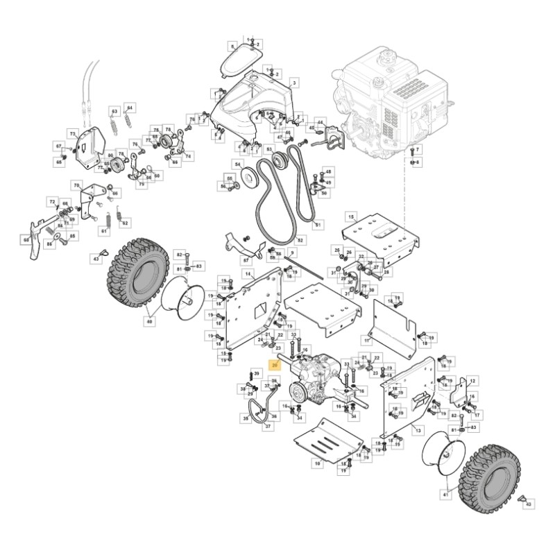 Hydrostatischer Antrieb ORIGINAL STIGA Schneeräummaschine ST 966 - ST 976T 118401014/0