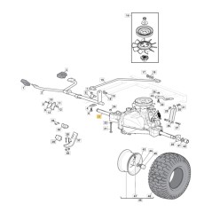 Trasmissione idrostatica ORIGINALE STIGA trattorino FX PRO KW 118400994/0