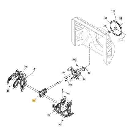 Gearbox ORIGINAL STIGA for snow plow SNOW FOX 1812-2804-01 | Newgardenstore.eu