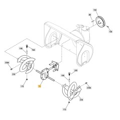 Gearbox 29'' ORIGINAL STIGA for snow sweeper SNOW FLAKE 1812-2938-01