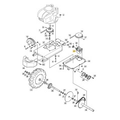 Caja de engranajes ORIGINAL STIGA para máquina de entallado NT 60 1126-8074-01