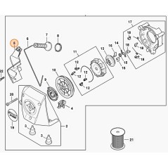 Gebläseseilführung Modelle BR800C-E ORIGINAL STIHL 42831901221 | Newgardenstore.eu