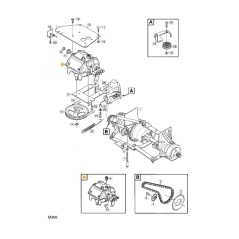 Boîte de vitesses ORIGINALE STIGA tracteur tondeuse 1125M 1134-6717-01