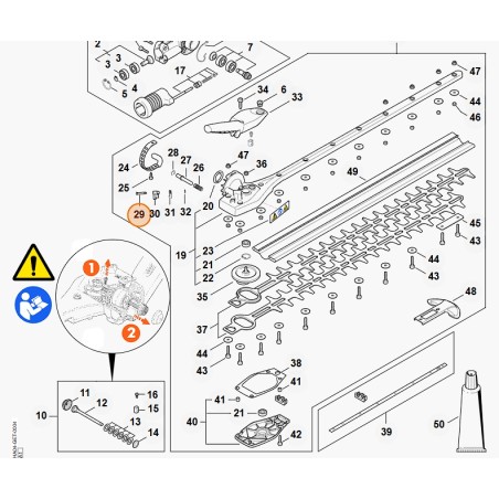 Eje cortasetos modelos HLA135 ORIGINAL STIHL 42437040900 | Newgardenstore.eu