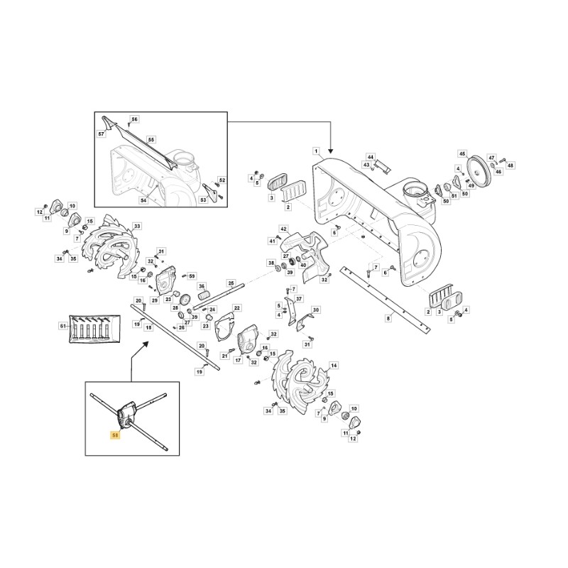 Trazione ORIGINALE STIGA per spazzaneve ST 6276 PB 118820820/0