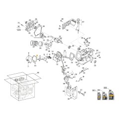 Joint de couvercle de soupape STIGA moteur SM 70 - AS 62 P 118551163/0