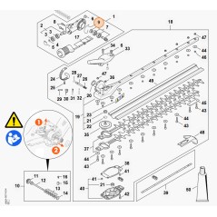 Anneau pour taille-haie modèles HLA135 ORIGINAL STIHL 42436428201