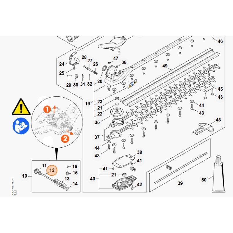 Vite tagliasiepi modelli HLA135 ORIGINALE STIHL 42439519700