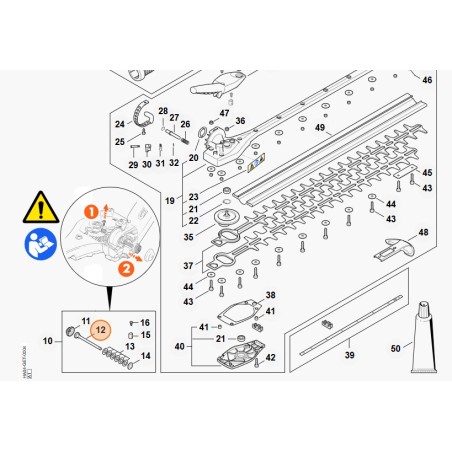 Hedge trimmer screw models HLA135 ORIGINAL STIHL 42439519700 | Newgardenstore.eu