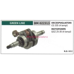 Vilebrequin moteur de débroussailleuse GREEN LINE CG 335 022313