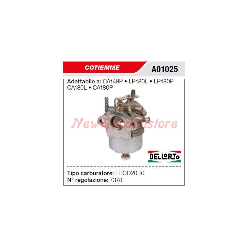 Carburador COTIEMME motor cultivador CA148P LP180L A01025