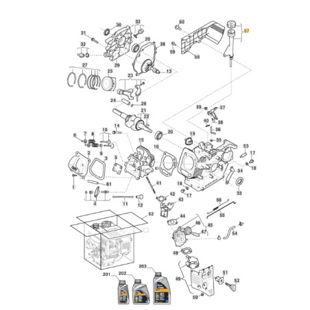 Ölstandskappe ORIGINAL STIGA für Motor AS 56 P - SM65 - SM70 118551291/0 | Newgardenstore.eu