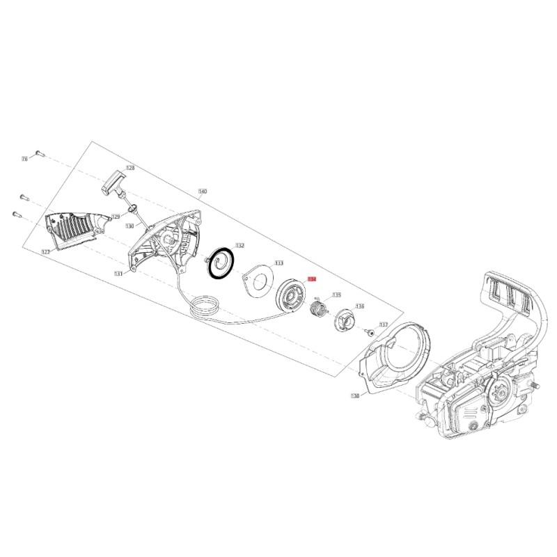 Starting pulley ORIGINAL BLUEBIRD chainsaw CSP 280T - CSP 280TC CSP410-85