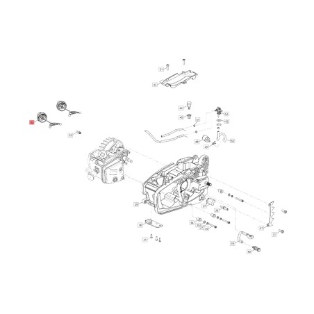 Tapa del depósito de aceite ORIGINAL BLUEBIRD motosierra CSP 280T - CSP 280TC CSP500-181 | Newgardenstore.eu