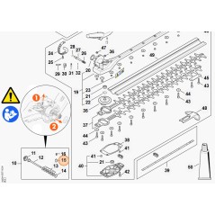 Bussola filettata tagliasiepi modelli HLA135 ORIGINALE STIHL 42436429002 | Newgardenstore.eu