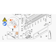 Sternschraube IS-M3x7-12.9 Heckenschere HLA135 ORIGINAL STIHL 90223730334 | Newgardenstore.eu