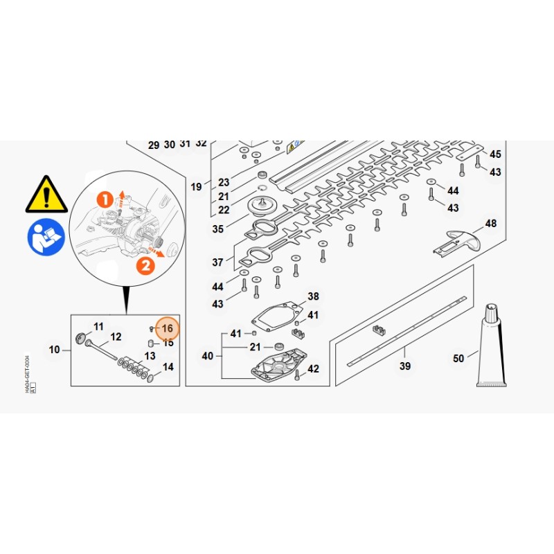 Vite a stella IS-M3x7-12.9 tagliasiepi HLA135 ORIGINALE STIHL 90223730334