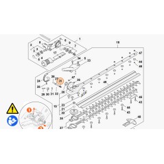 Molla di pressione tagliasiepi modelli HLA135 ORIGINALE STIHL 00009972020 | Newgardenstore.eu