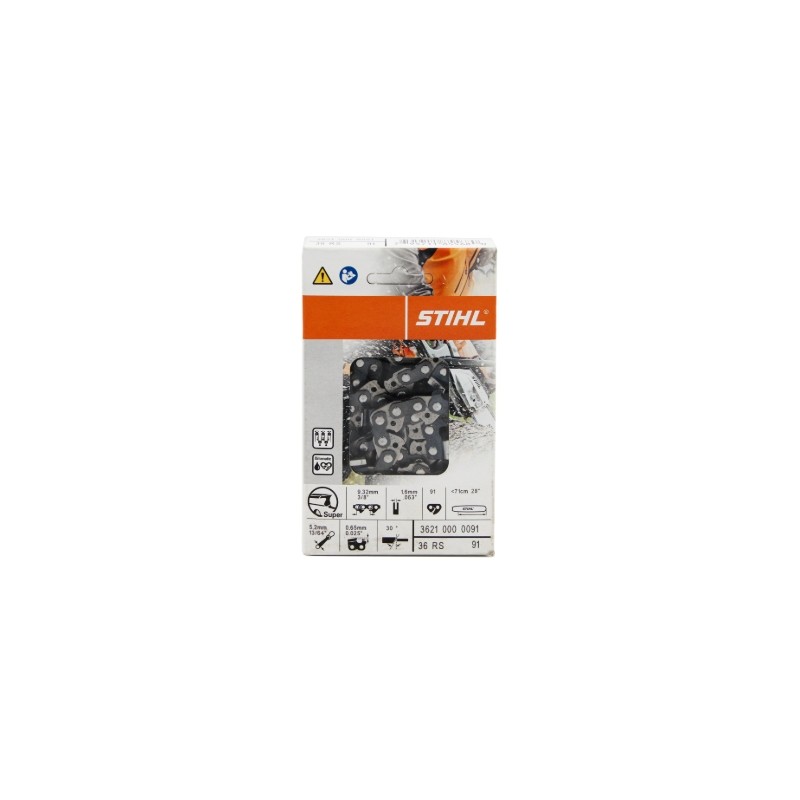 Chaîne de tronçonneuse d'origine Stihl 91 link 36 RS Rapid Super 36210000091