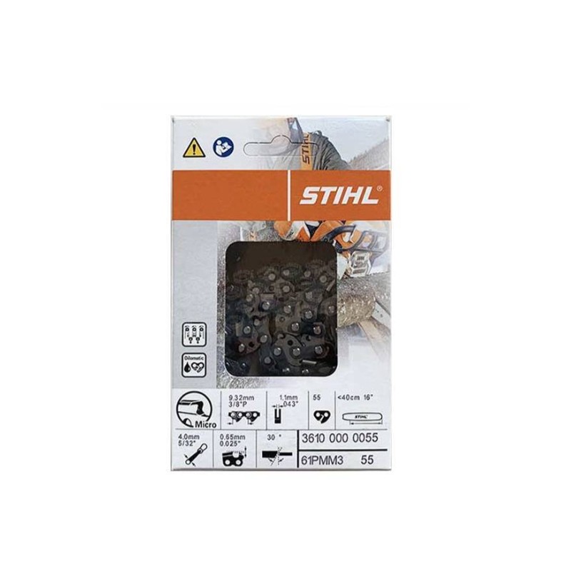 Cadena Peak Micro Mini 55 eslabones longitud 40cm ORIGINAL STIHL 36100000055