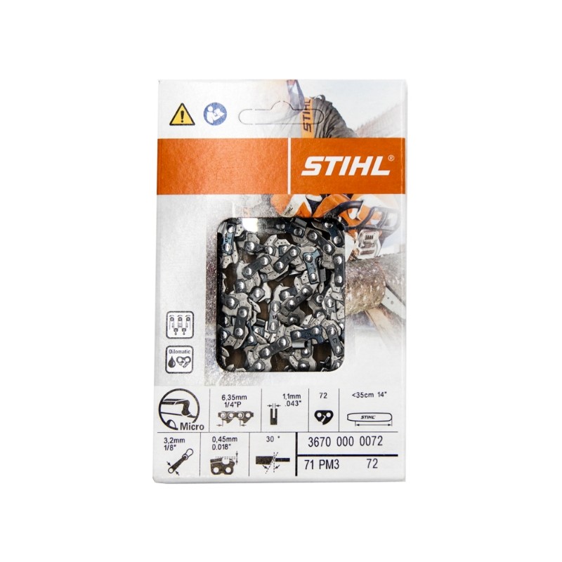 Chainsaw Picco Micro 72 links pitch 1.1 mm ORIGINAL STIHL 36700000072