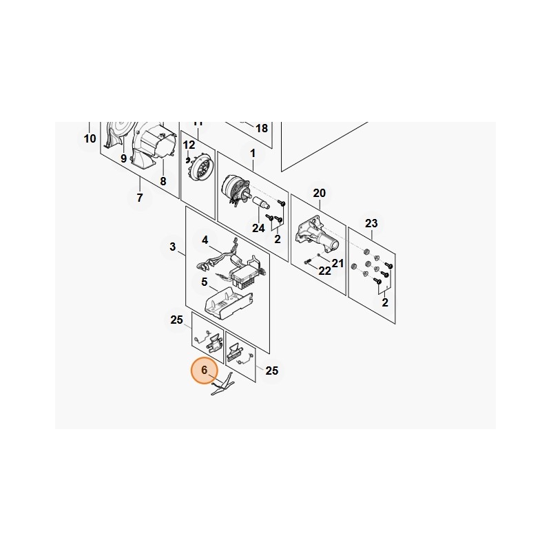 Heckenscherenfeder Modell HLA135 ORIGINAL STIHL MA017913100