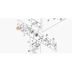 Screw for sheet metal hedge trimmer IS-P4x16 HLA135 ORIGINAL STIHL 90744773025 | Newgardenstore.eu