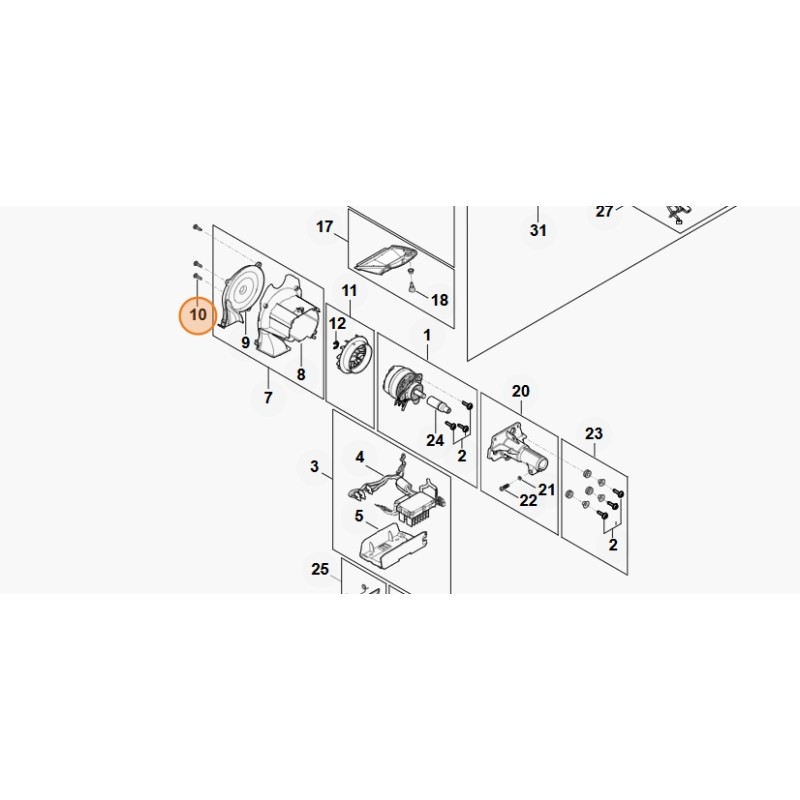 Vite per lamiera IS-P4x16 tagliasiepi modelli HLA135 ORIGINALE STIHL 90744773025