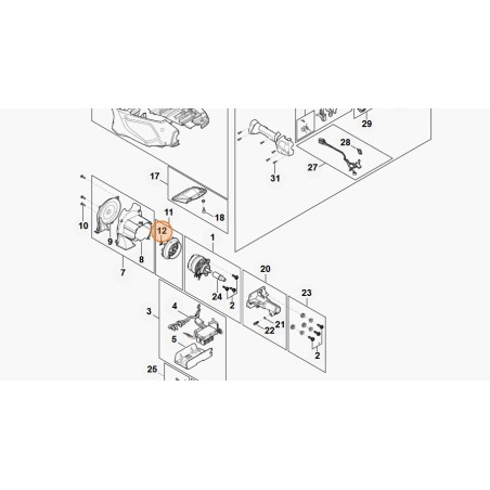 Rondella di sicurezza 8 tagliasiepi modelli HLA135 ORIGINALE STIHL 94606240800 | Newgardenstore.eu