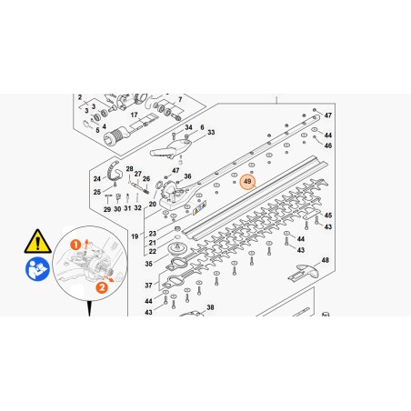 Protecteur de lame de taille-haie HLA135 ORIGINAL STIHL modèles 00007909201 | Newgardenstore.eu