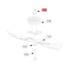 Boccola supporto lama rasaerba modelli TAURUSL51T ORIGINALE BLUEBIRD 1600619 | Newgardenstore.eu