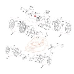 Cortacésped de tracción modelos TAURUSL46T ORIGINAL BLUEBIRD 84787B