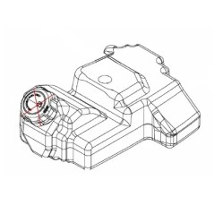 ORIGINAL MTD 651-04385B depósito de gasolina 651-04385