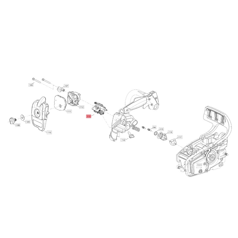 Carburador ORIGINAL BLUEBIRD para motosierra CSP 280T - CSP 280TC CSP280T-113