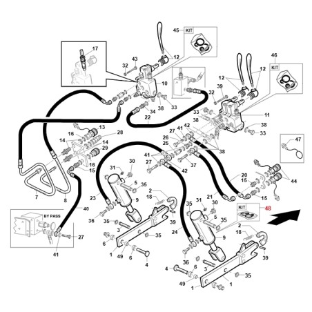 ORIGINAL GIANNI FERRARI lawn tractor cylinder gasket kit 95598960000 | Newgardenstore.eu