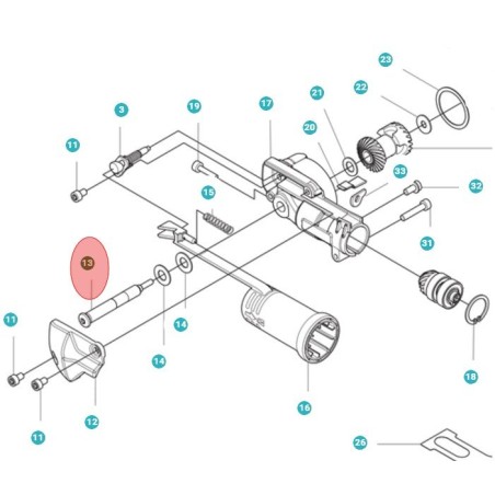 SHAFT 597958501 ORIGINAL HUSQVARNA | Newgardenstore.eu