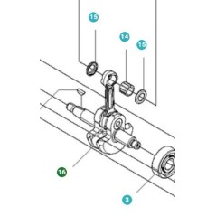 CRANKSHAFT 504119301 ORIGINAL HUSQVARNA